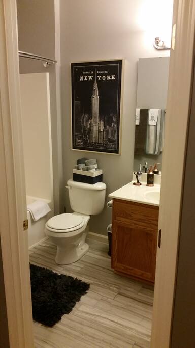 Attached bath.
