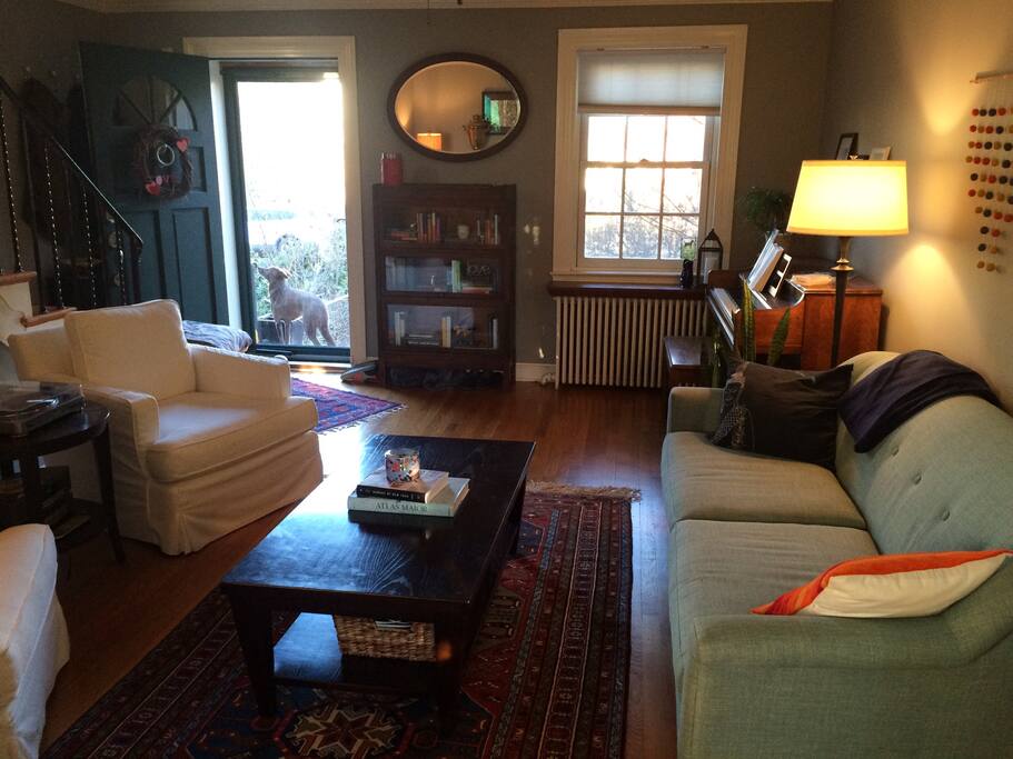 Our cozy living room. A great place to relax at the end of the day!