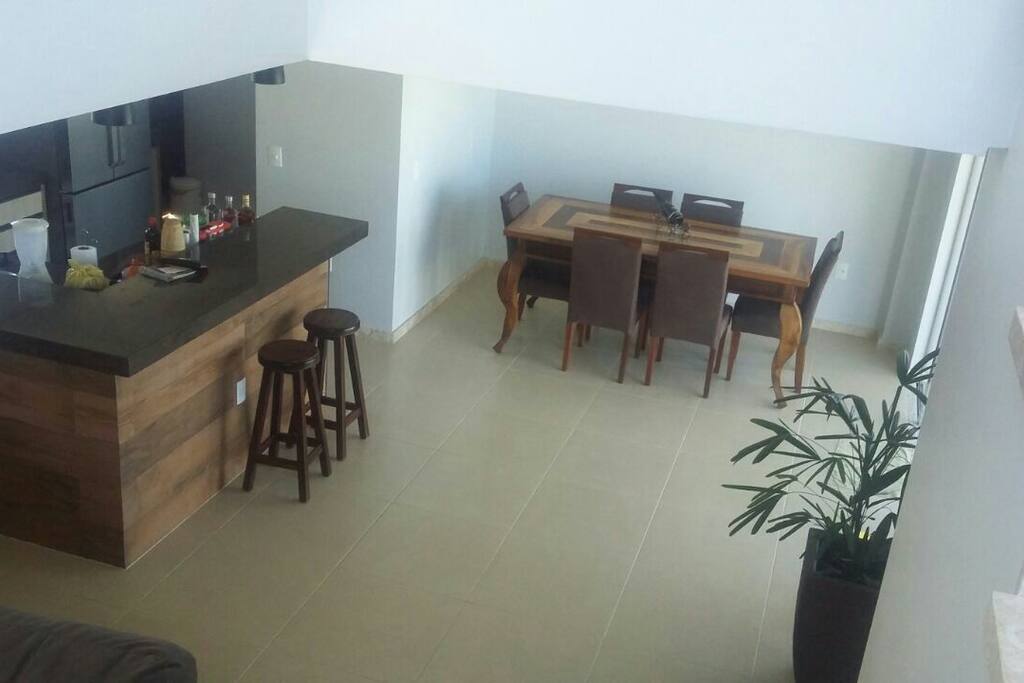 Sala jantar e cozinha