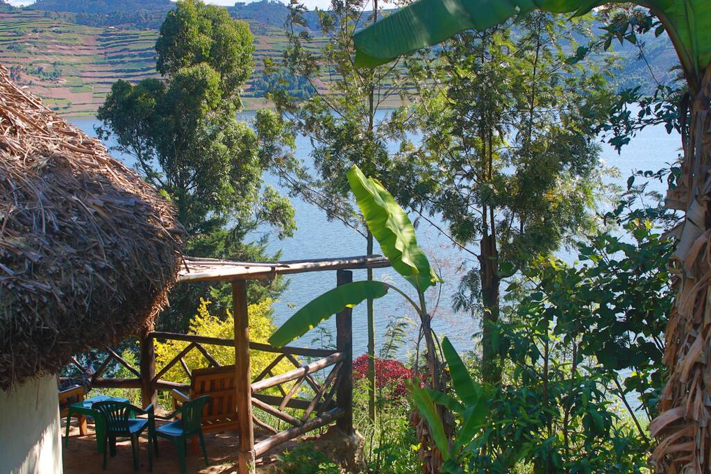 View of the lake from Zebra Cottage