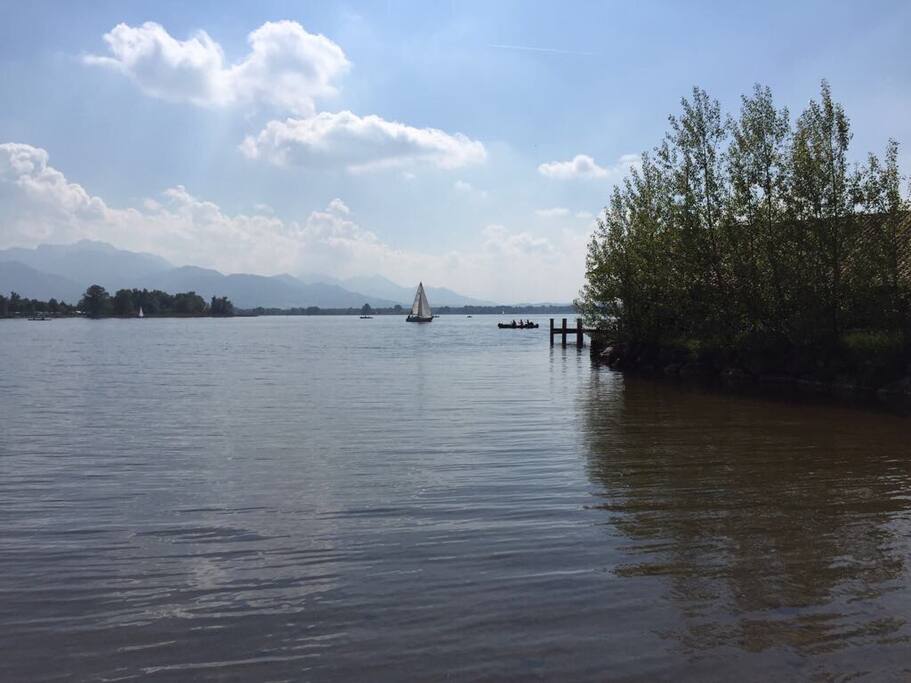 Blick auf den Chiemsee