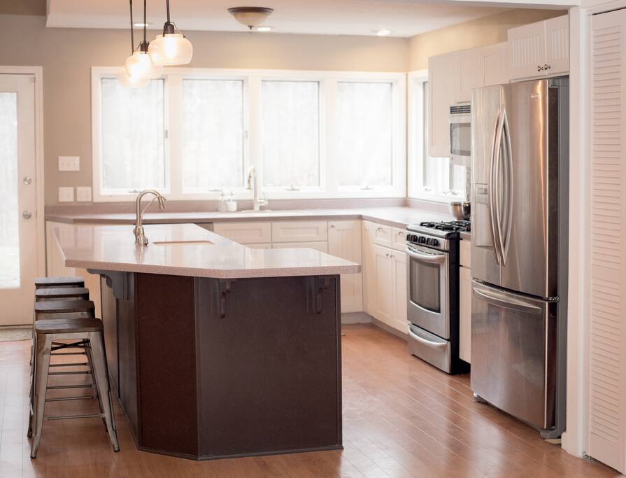Wooded views from kitchen!
