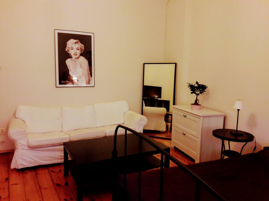 One of the cosy bedrooms with queen bed