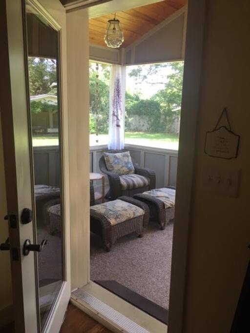 Screened in porch