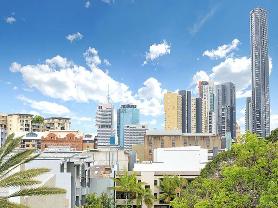 Spacious balcony & city views (photo taken from balcony)