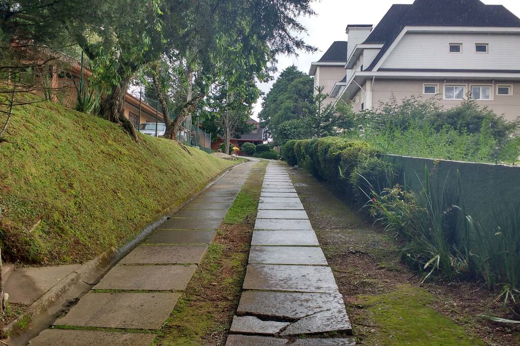 Vista da chegada na casa