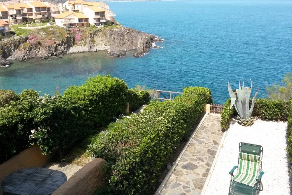 Vue depuis la chambre sur le jardin