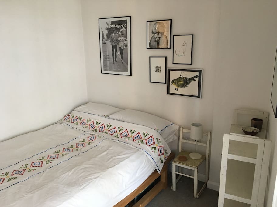 The light filled, cosy bedroom