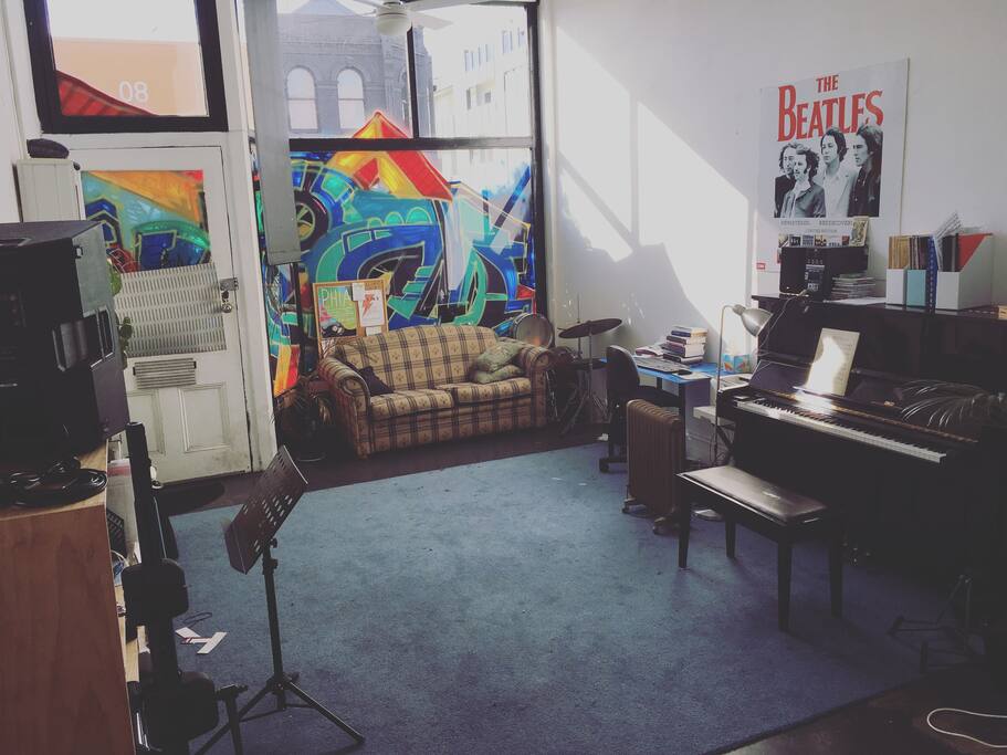 Workspace with piano