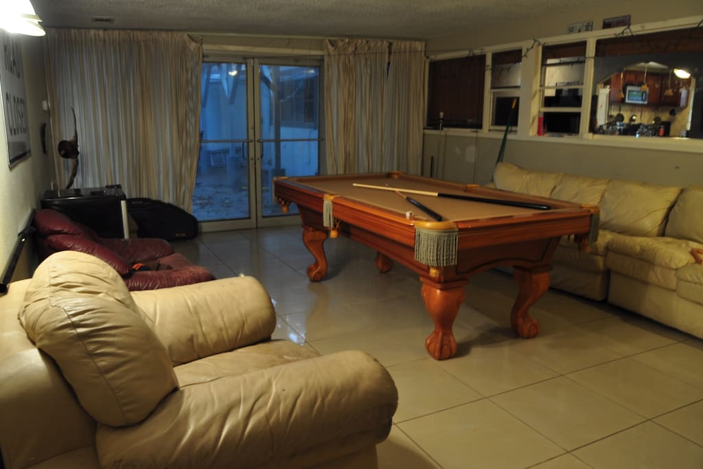 Pool table room