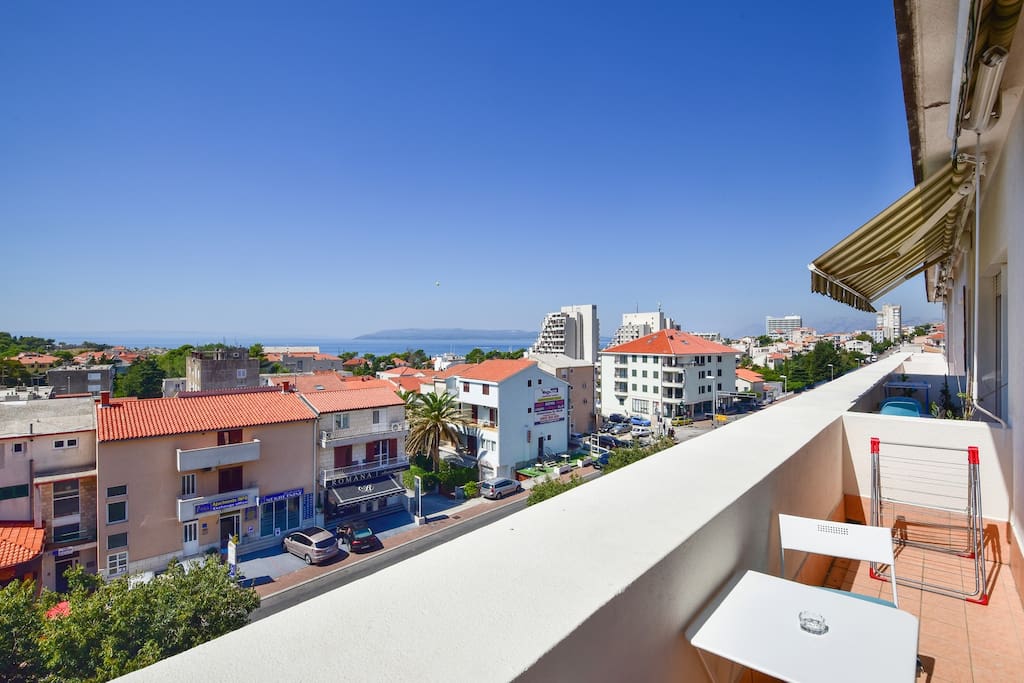 Sea and city view