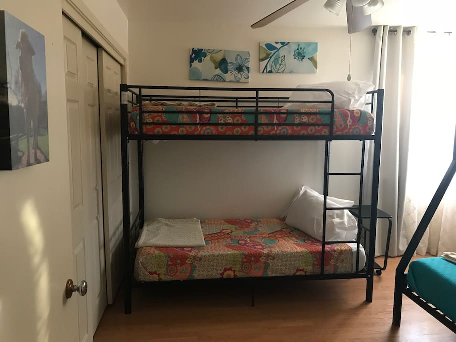 Second set of bunk beds