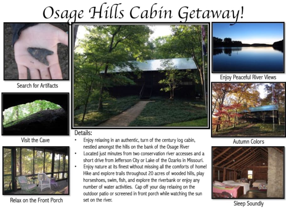 Pictures of the cabin and description