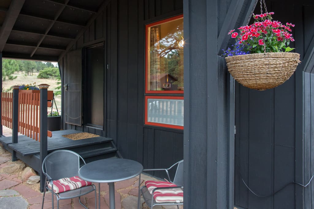 covered patio for breakfast or grilling