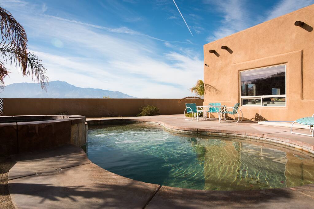 View of Mt. San Jacinto from the pool