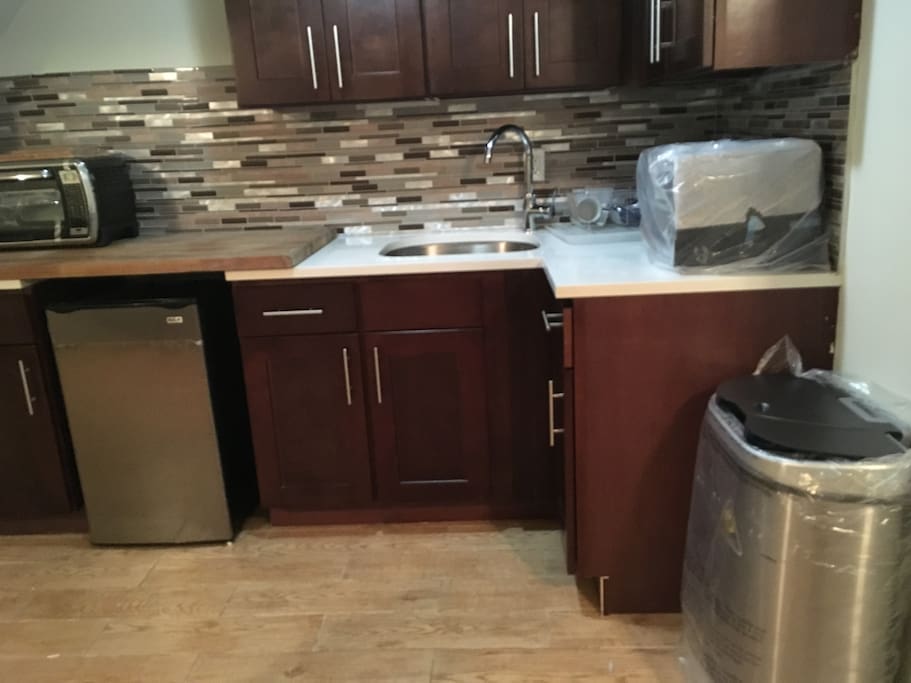 Another angle of the kitchen