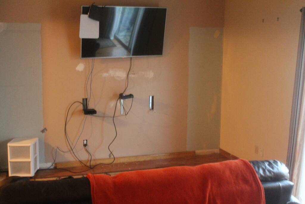 Living room in process of redecorating