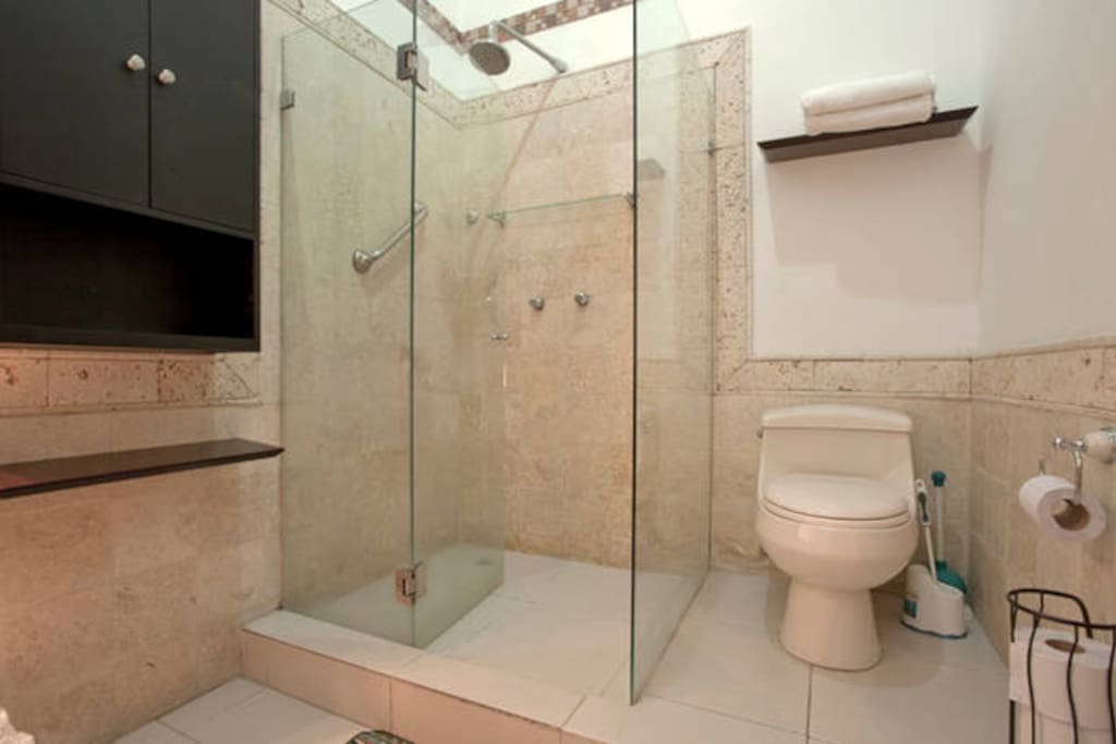 En-suite bathroom - can also be accessed from the living area.