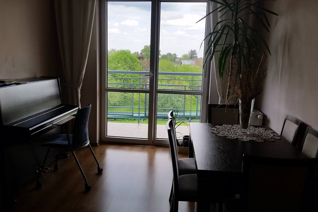 Balcony and the green scenery