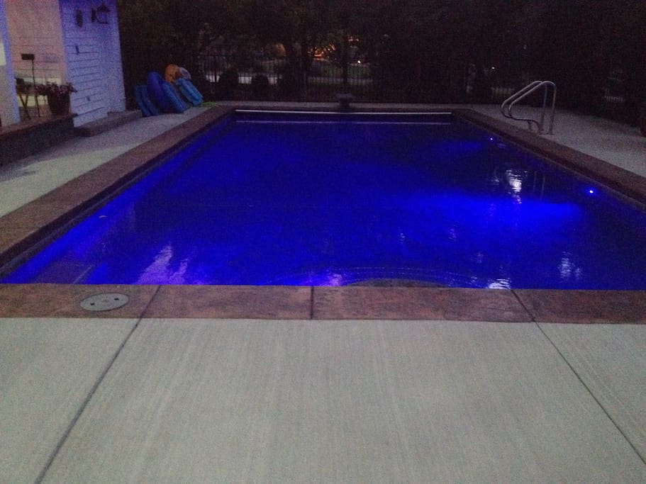 Pool in the evening