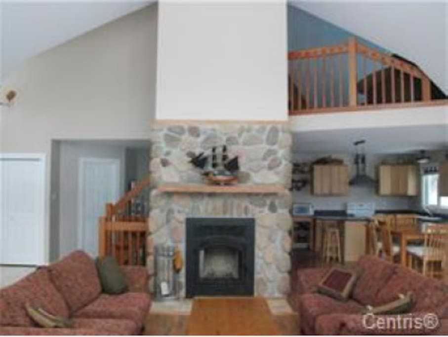 Working fireplace