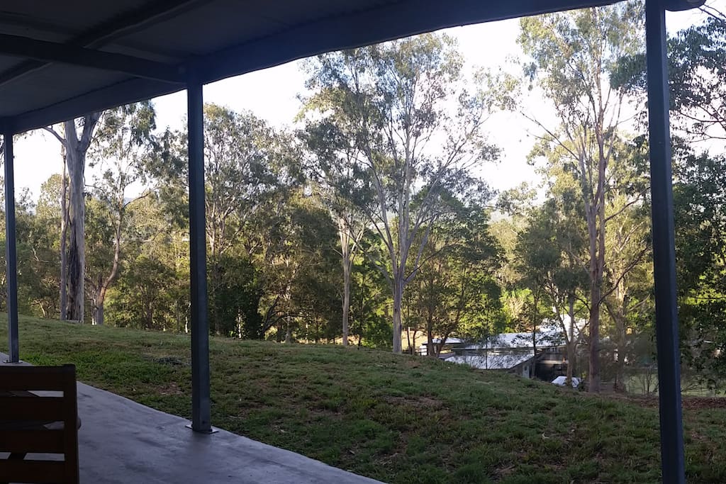 Outlook from verandah