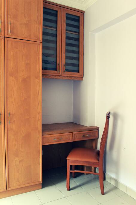 Desk in bedroom