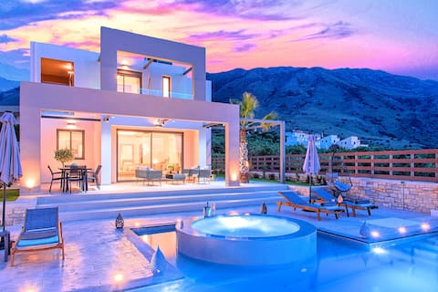 Minoas Villas Private Heated Pool 8 guests