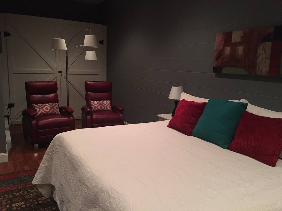 Sitting area in bedroom
