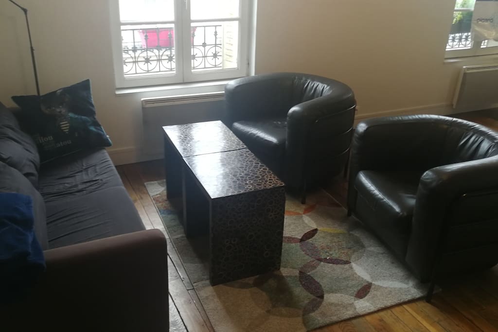 Coin canapés et fauteuil