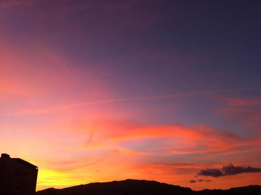 The view from my terrace, more picture will come this afternoon !!