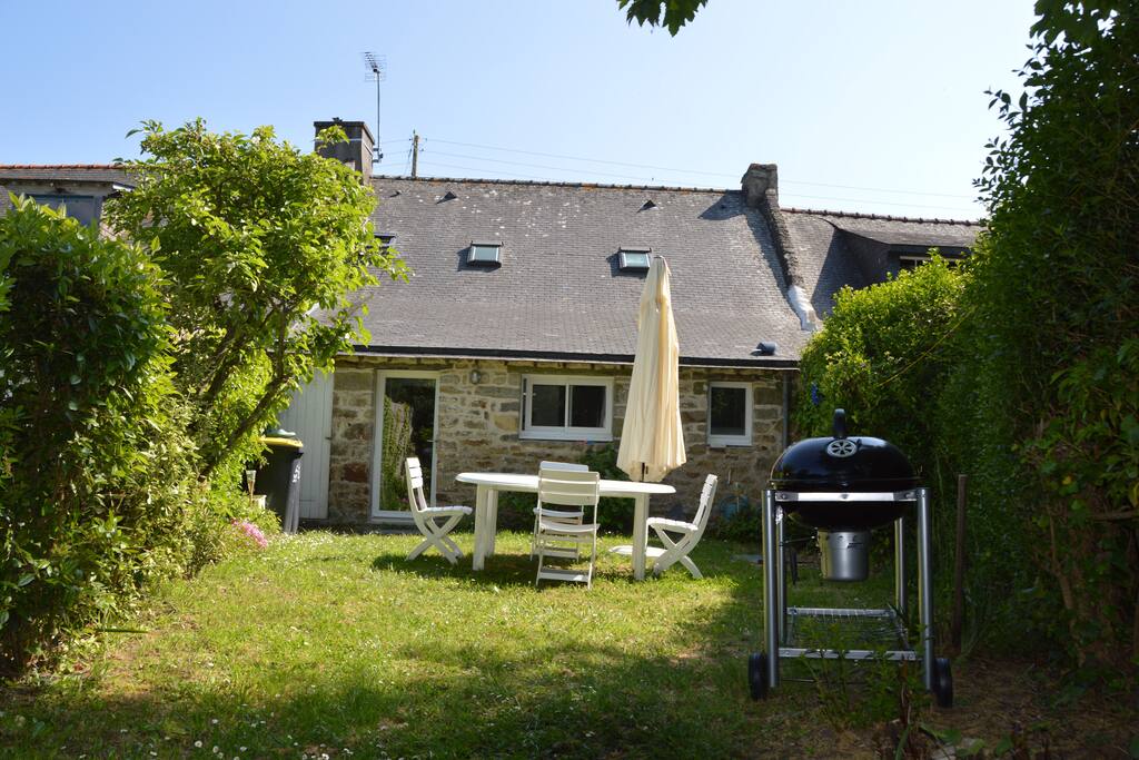 jardin à l'arrière