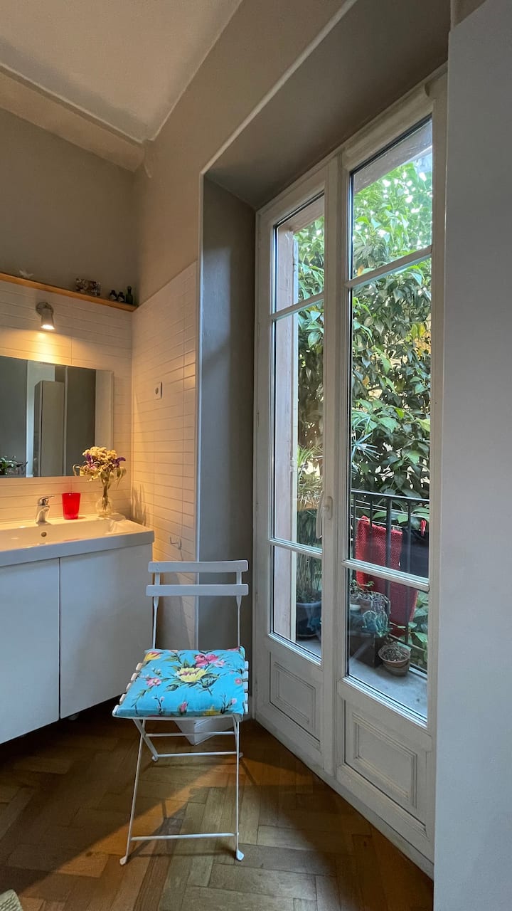 Baño privado con balcón privado