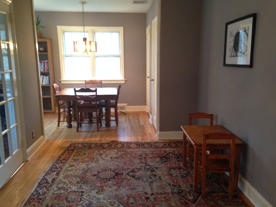 Dining room and "tiny table"