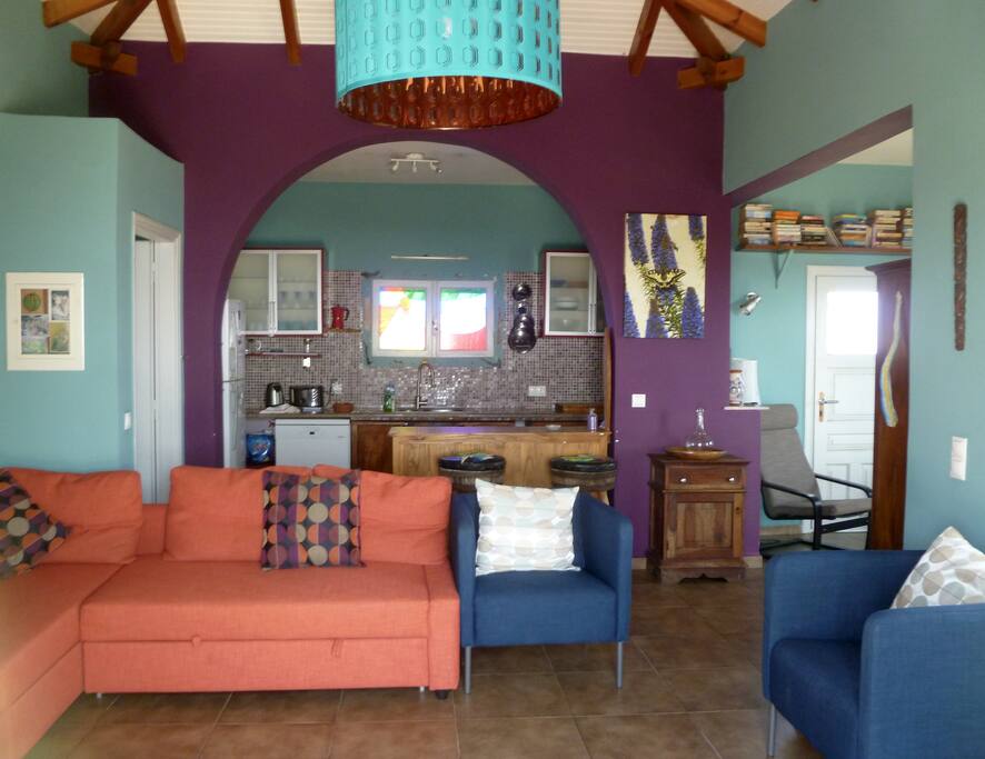 Open plan living area
