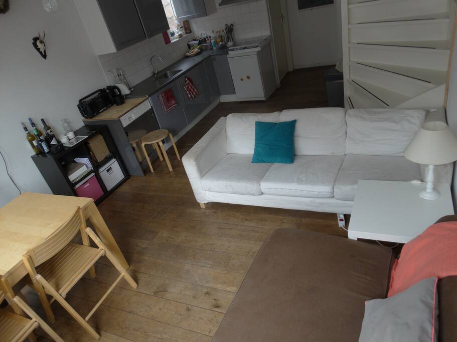 Living Room and Kitchen