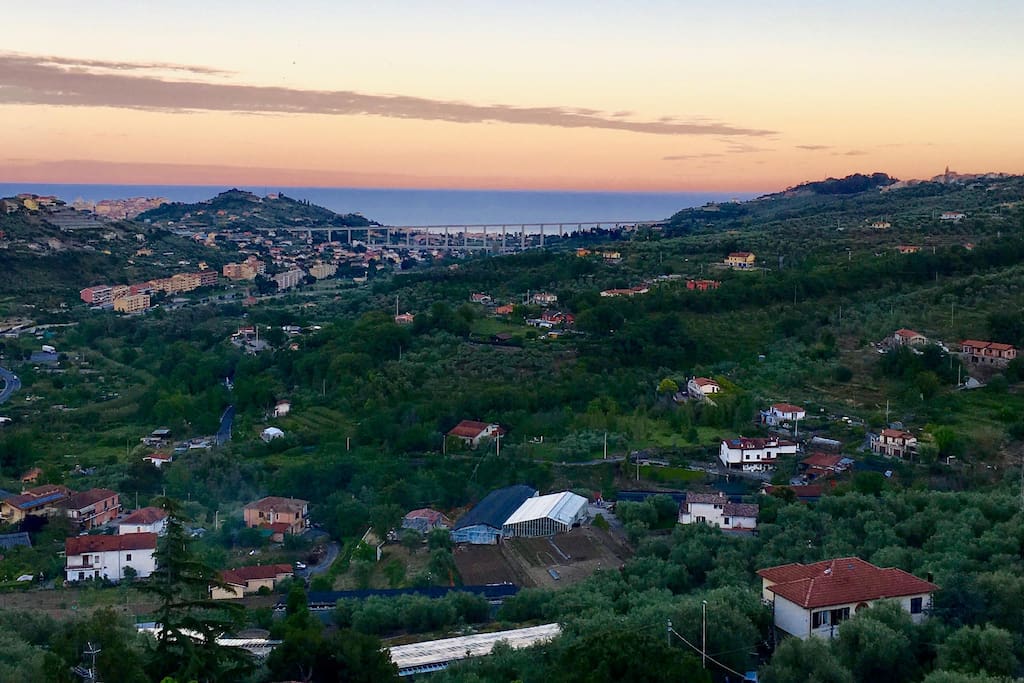 From the balcony