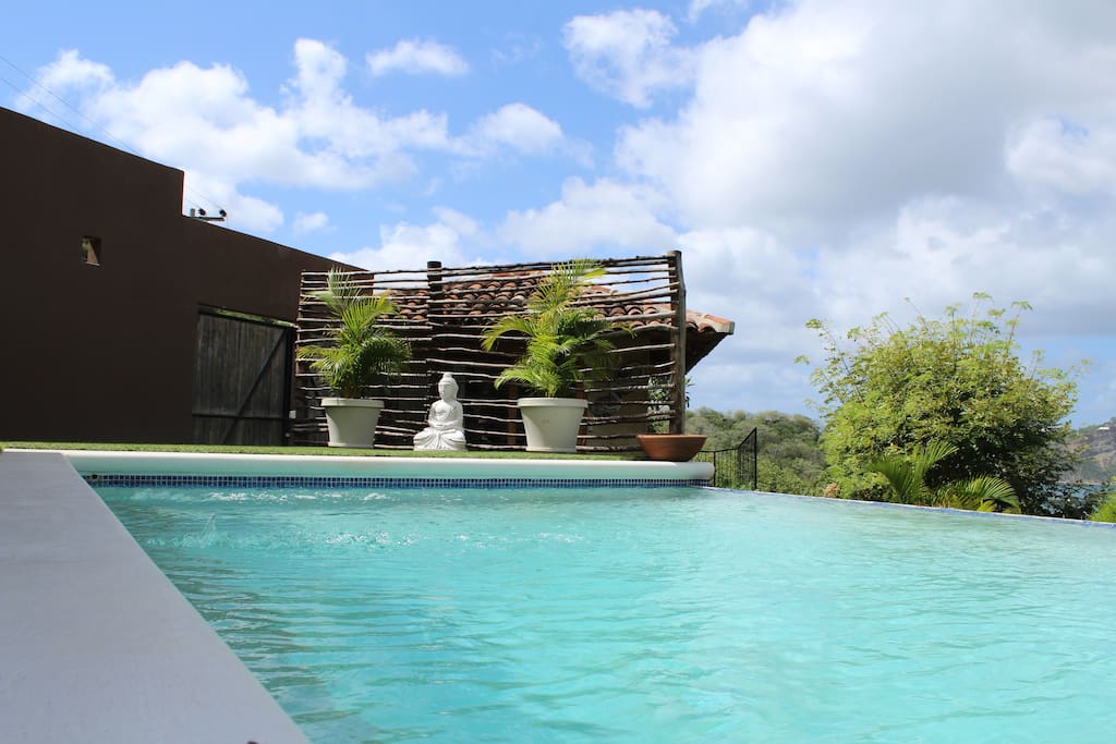 Enjoy the pool that show cases the panoramic views of the bay.