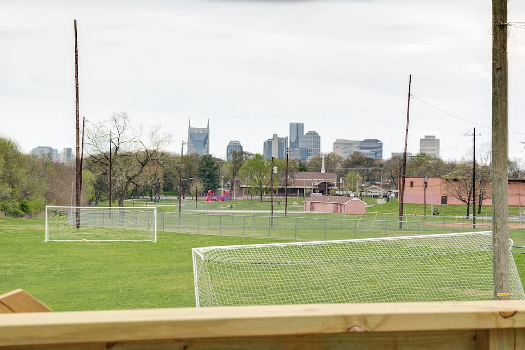 Next to public park (view from the deck)