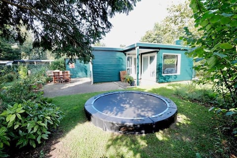 Relax with each other in a wooded area!