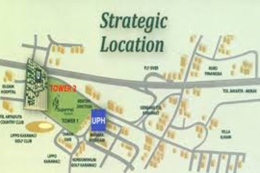 Map Location in Lippo Karawaci CBD