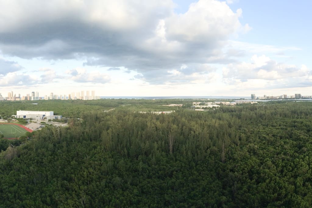Amazing views from 23rd floor right out of the Oleta River and the Haulover Sandbar.