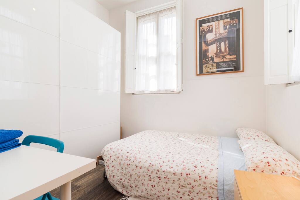 This is your bedroom! Do not feel obliged to stay in it, we are sociable and happy for you to sit outside too! Please feel at home in our house. We have just got a brand new, very comfortable bed and will update the pic soon.