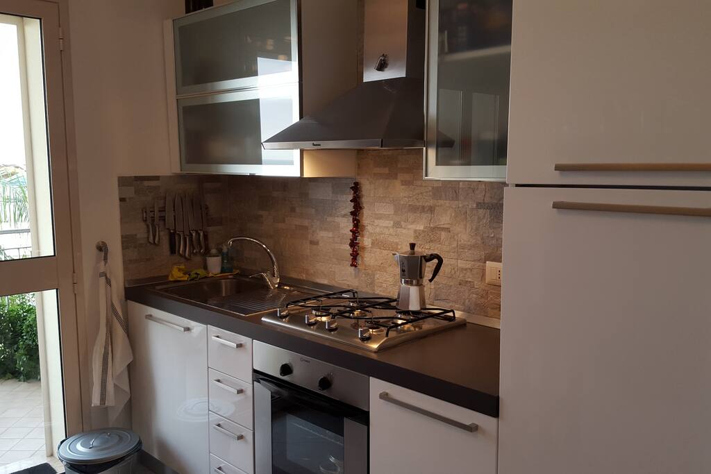 Nice and well-equipped kitchen.