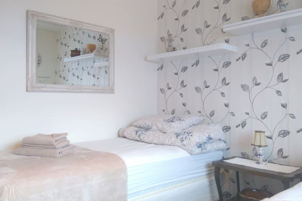 One of two beds
