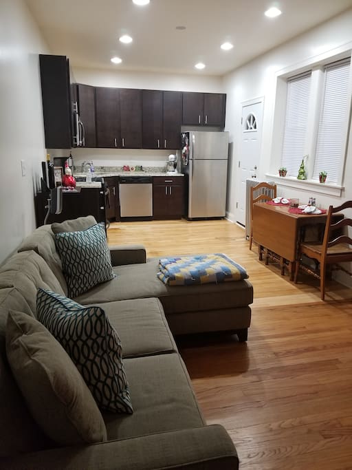 Kitchen and living area