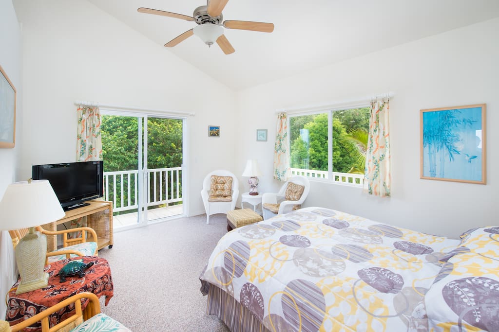 Bedroom side of suite