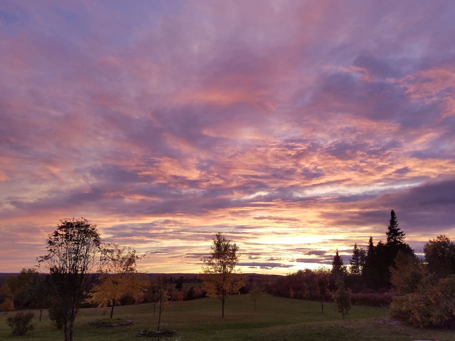 Gorgeous sunset in the fall!
