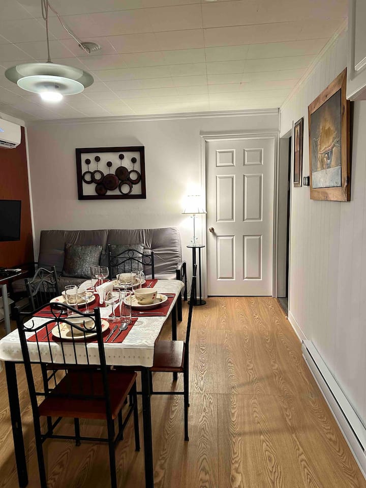 Beautiful half-basement apartment in Quebec City!