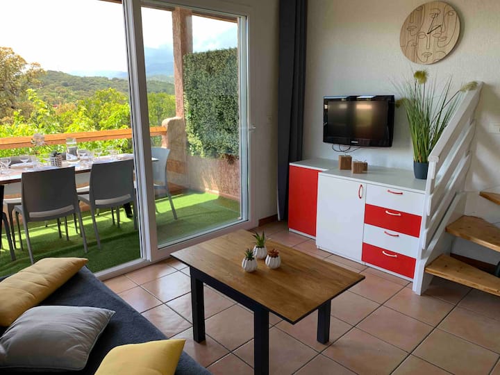 Plage à Pied, Piscine, Vue Mer & Montagne - Zonza